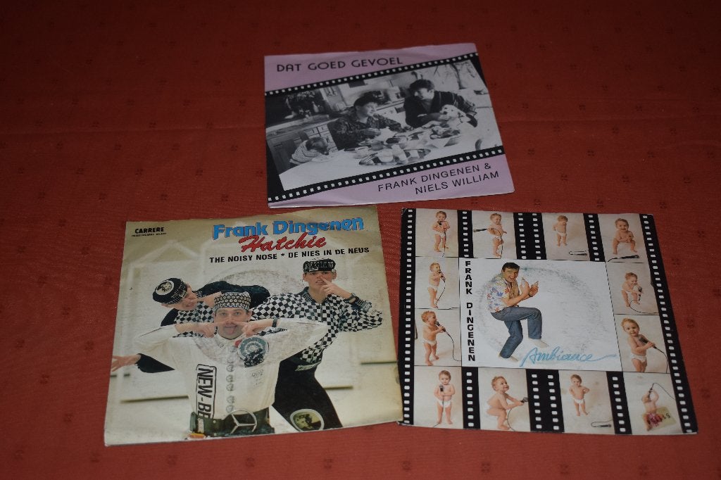 45t vinylsingels uit de carriere van Frank Dingenen, 7 inch, Ophalen of Verzenden, Zo goed als nieuw, Levenslied of Smartlap