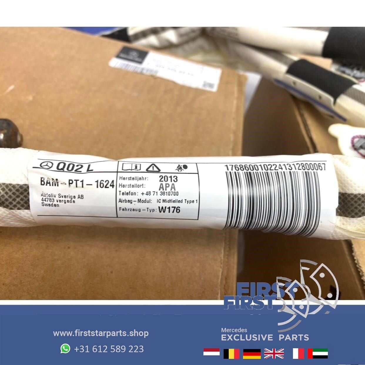 W176 A Klasse DAKAIRBAG LINKS origineel Mercedes 2012-2018 L, Gebruikt, -, Ophalen of Verzenden, -
