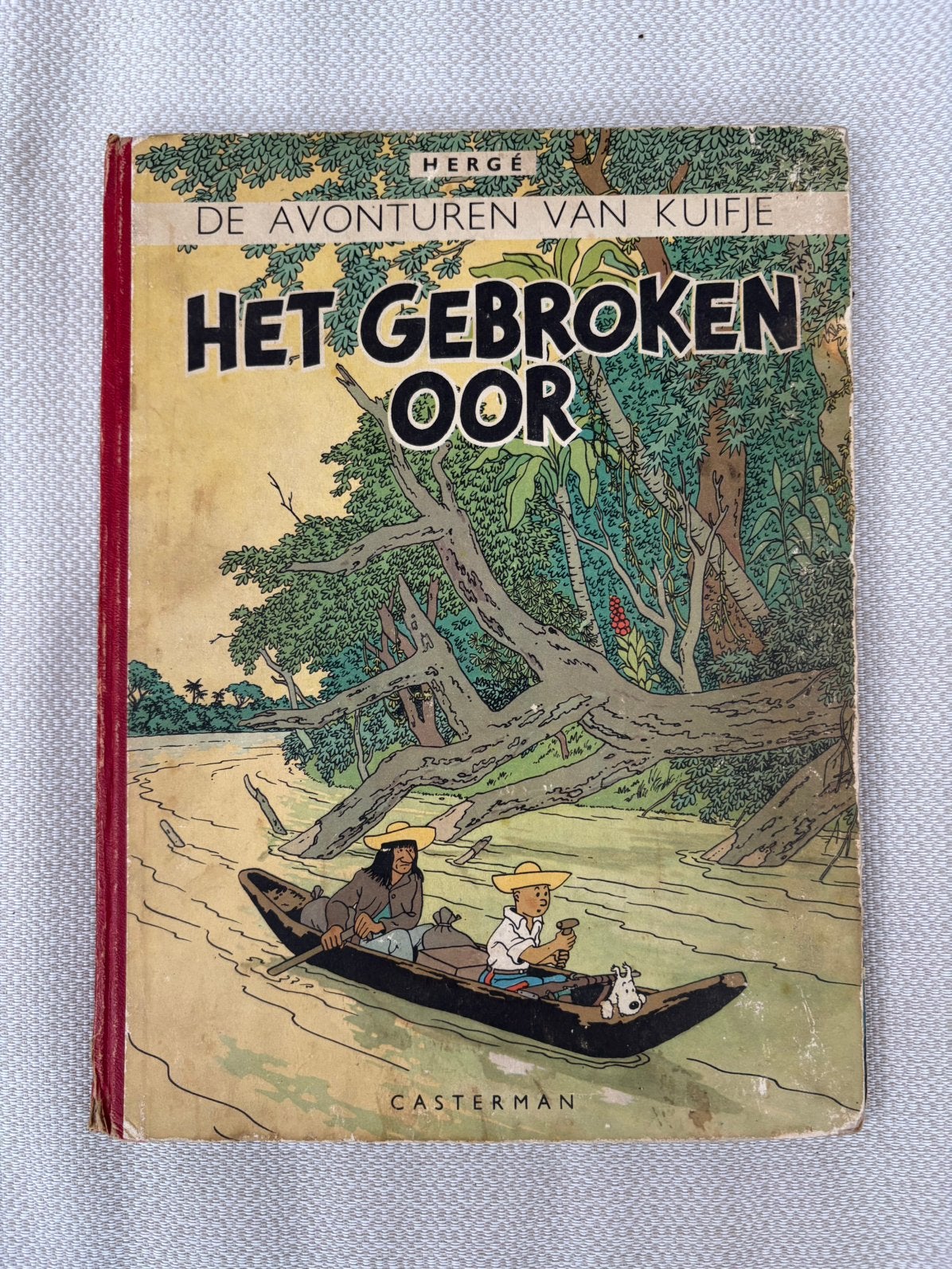 Oude kuifje HC 1946 het gebroken oor, Boeken, Ophalen of Verzenden, Gelezen