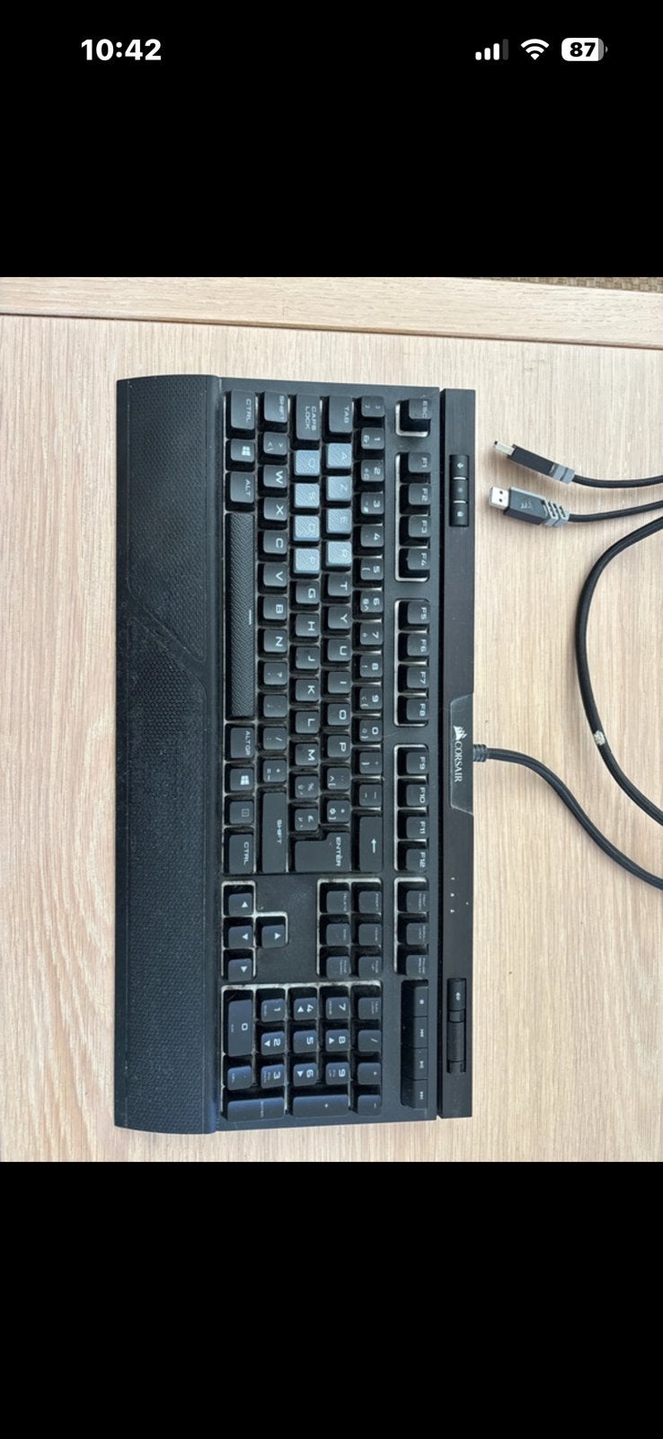Corsair k70 RGB mk2 toetsenbord, Computers en Software, Gebruikt, Azerty, Ophalen of Verzenden, Bedraad