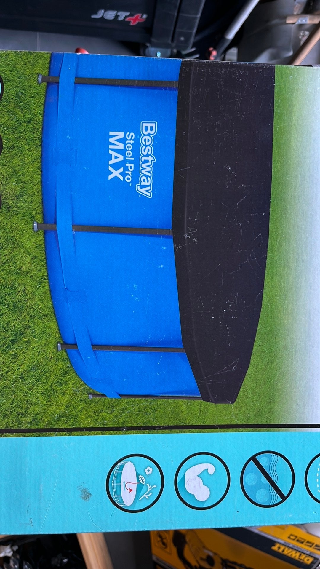Bestway zwembad afdekzeil, Tuin en Terras, Ophalen, Gebruikt, Afdekzeil