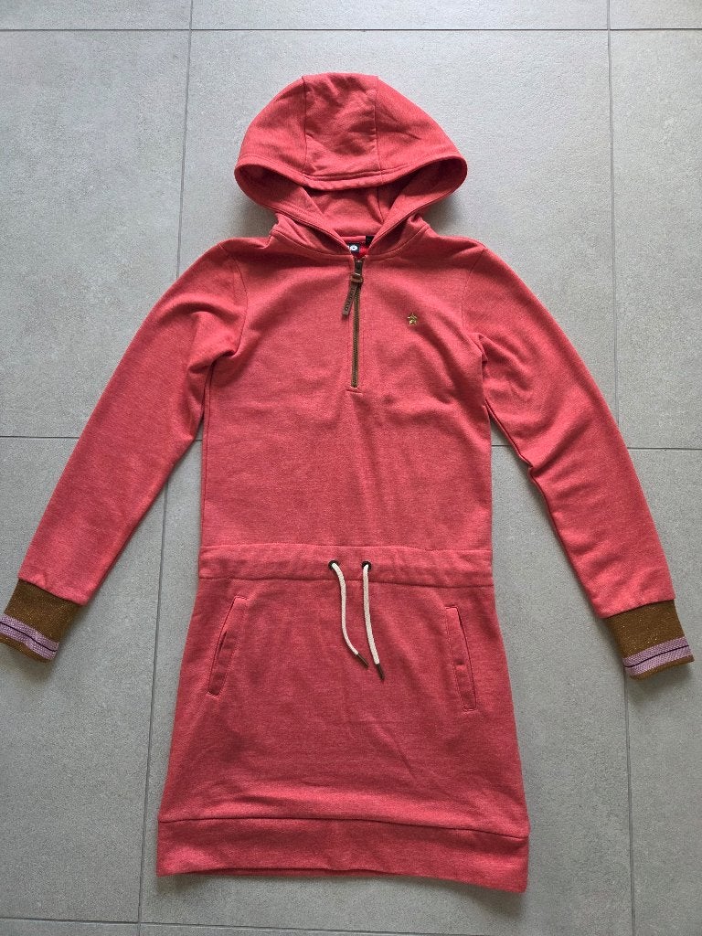 Oranje sweaterjurk - Like Flo - maat 164, Kinderen en Baby's, Like Flo, Meisje, Ophalen of Verzenden, Zo goed als nieuw