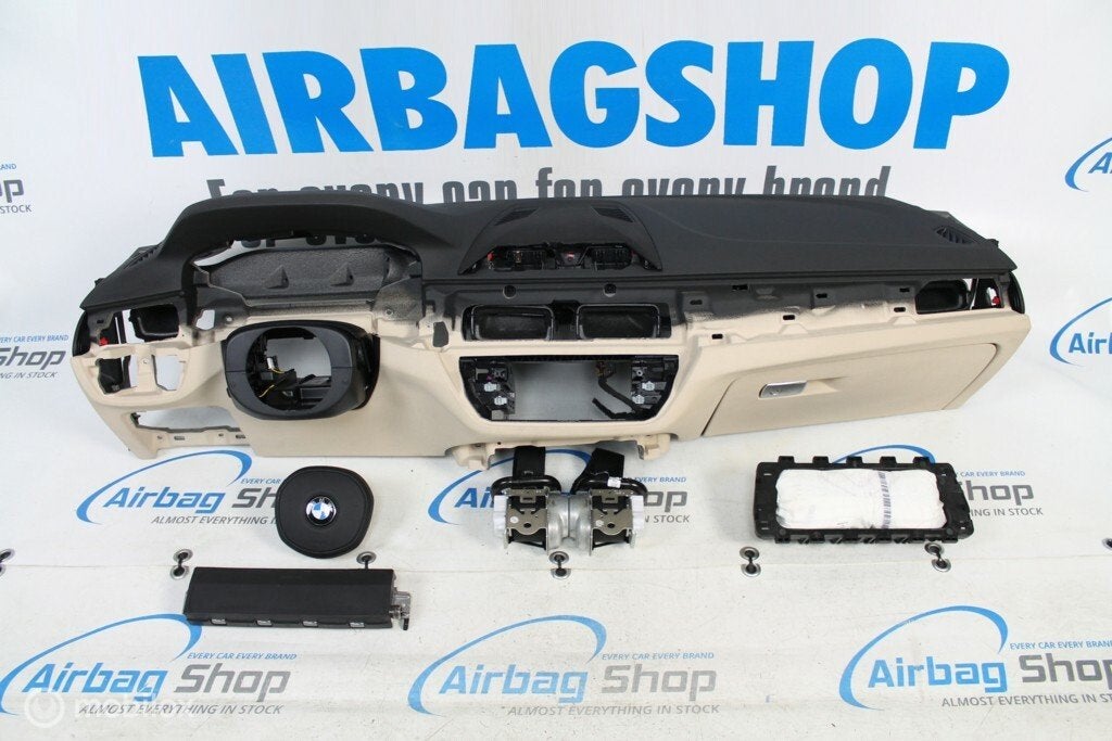 Airbag kit Tableau de bord beige BMW 5 G30 (2017-....), Autos : Pièces & Accessoires, Enlèvement ou Envoi, Utilisé