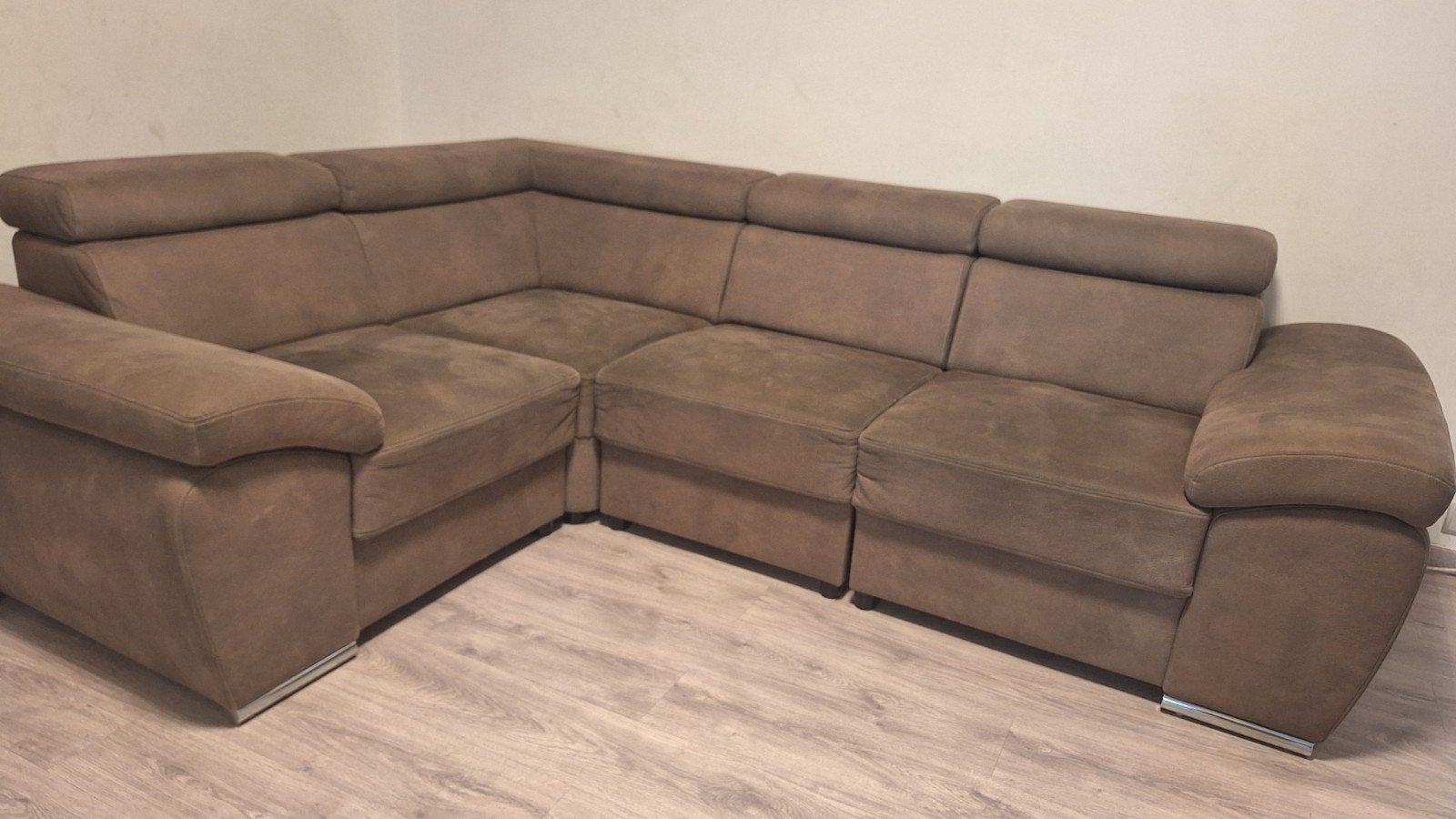 Modulaire hoekzetel in microfiber, Ophalen