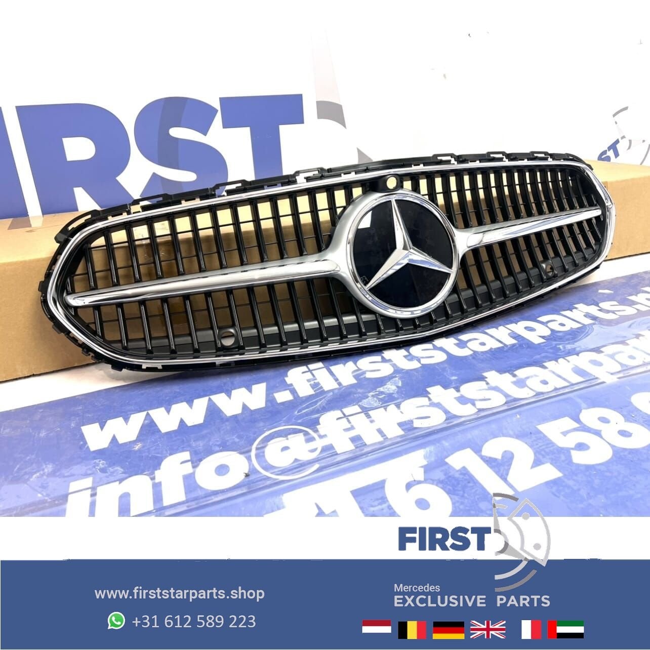 W206 Mercedes C Klasse 2023 LUXURY LINE GRIL origineel AVAN, Auto-onderdelen, Gebruikt, -, Ophalen of Verzenden, -