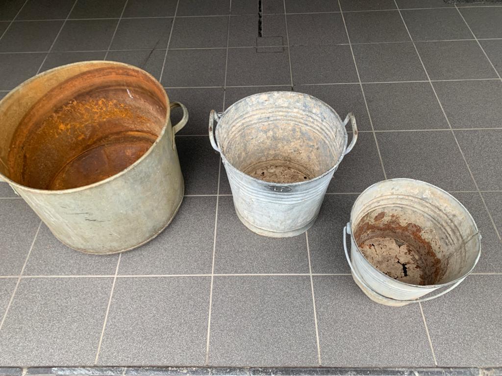 Zinken tuilen, Tuin en Terras, Ophalen, Gebruikt