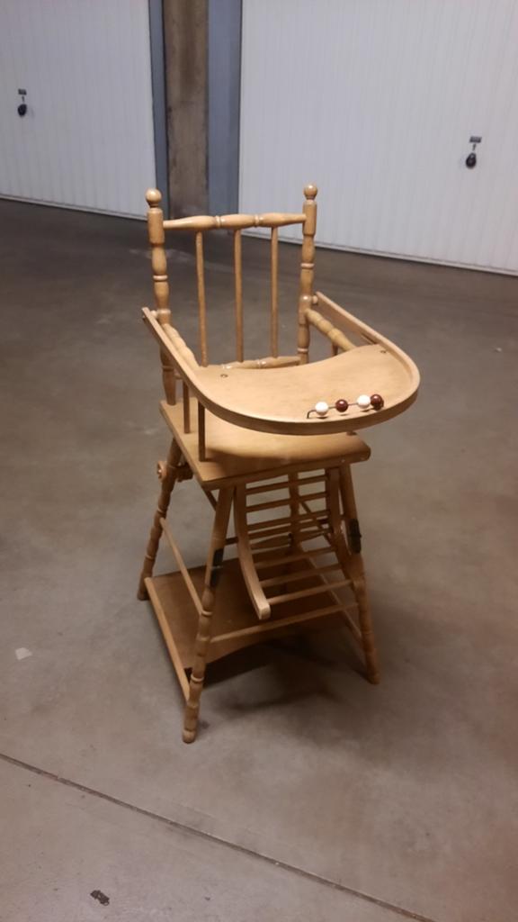Chaise haute evolutive en bois, Utilisé, Table(s) et Chaise(s)