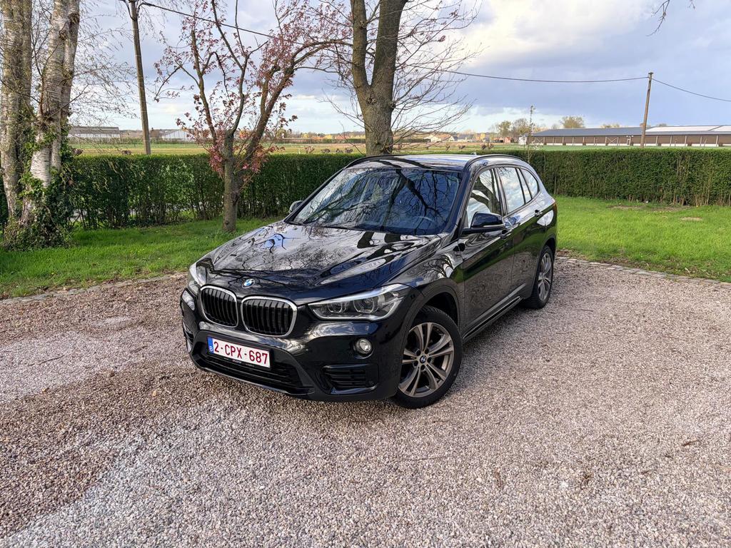 BMW x1, Auto's, 4 cilinders, Zwart, Leder, Bluetooth