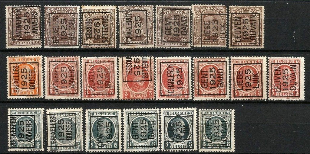 1925 Voorafstempeling op “Houyoux” OBP PRE 108/26, Postzegels en Munten, Met stempel, Koninklijk huis, Ophalen of Verzenden, Gestempeld