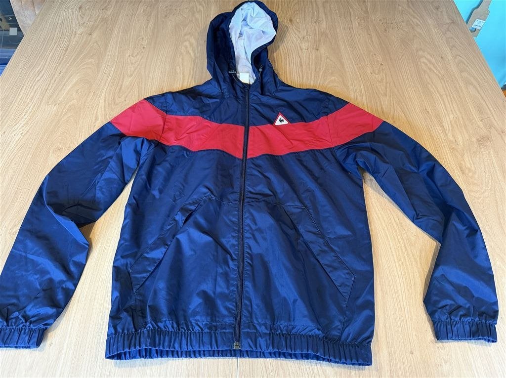 Le Coq Sportif Heren Trainingsjack Blauw met Capuchon - Maat, Vêtements | Hommes, Vestes | Été, Enlèvement ou Envoi, Comme neuf