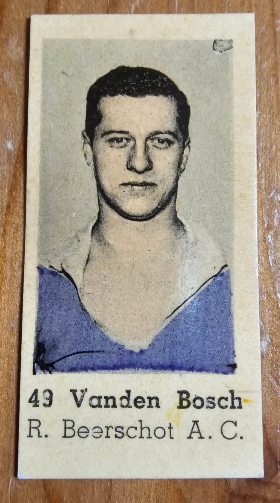 1937 #49 Vanden Bosch (pre panini) Beerschot Chromo Voetbal!, Ophalen of Verzenden, Gebruikt, Plaatje