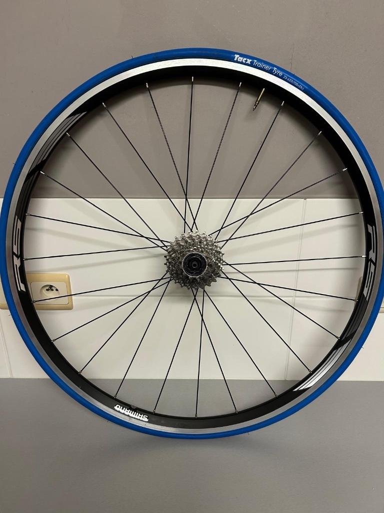 Shimano achterwiel voor Tacx, Fietsen en Brommers, Ophalen, Zo goed als nieuw, Wiel, Shimano