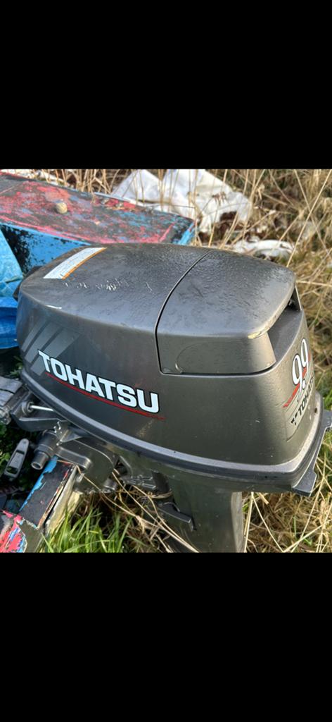 Buitenboord motor Tohatsu 9.9 2 takt langstaart, Ophalen, Zo goed als nieuw