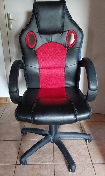 CHAISE DE GAMER, Rouge, Enlèvement, Utilisé, Ergonomique