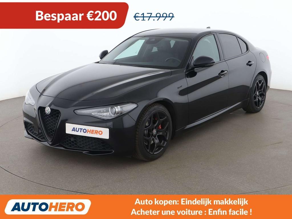 Alfa Romeo Giulia 2.2 JTDM Sprint (automatique), Autos, Cuir, Noir, Automatique, Occasion