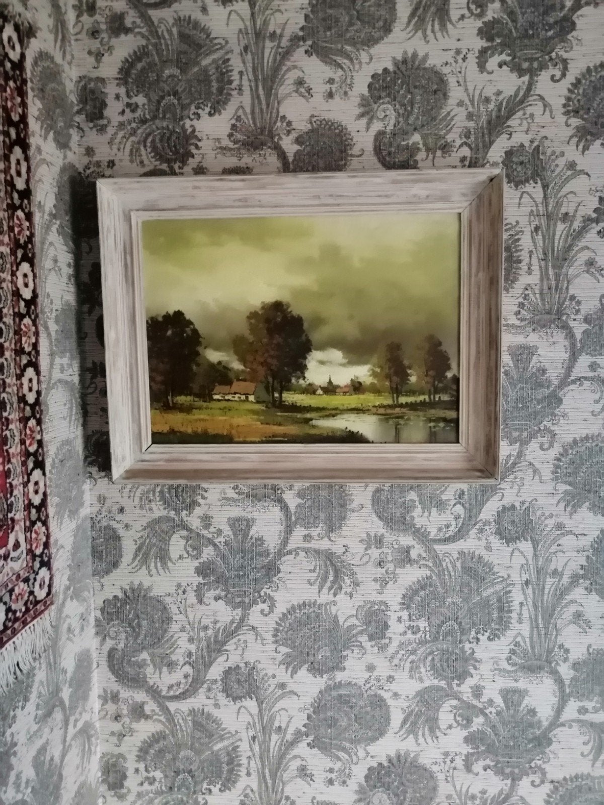 oliverf op doek, Ophalen, Landschap, Doek