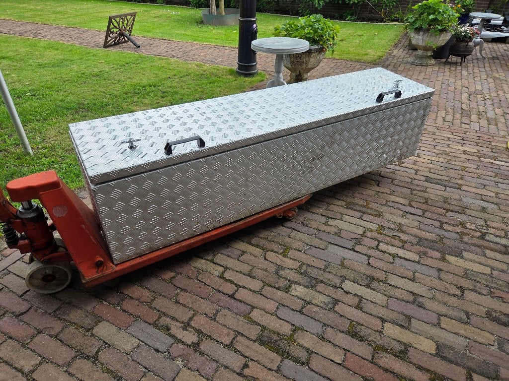 Aluminium gereedschapskist, Voor bedrijfswagen, Lang 2 meter, Ophalen, Zo goed als nieuw