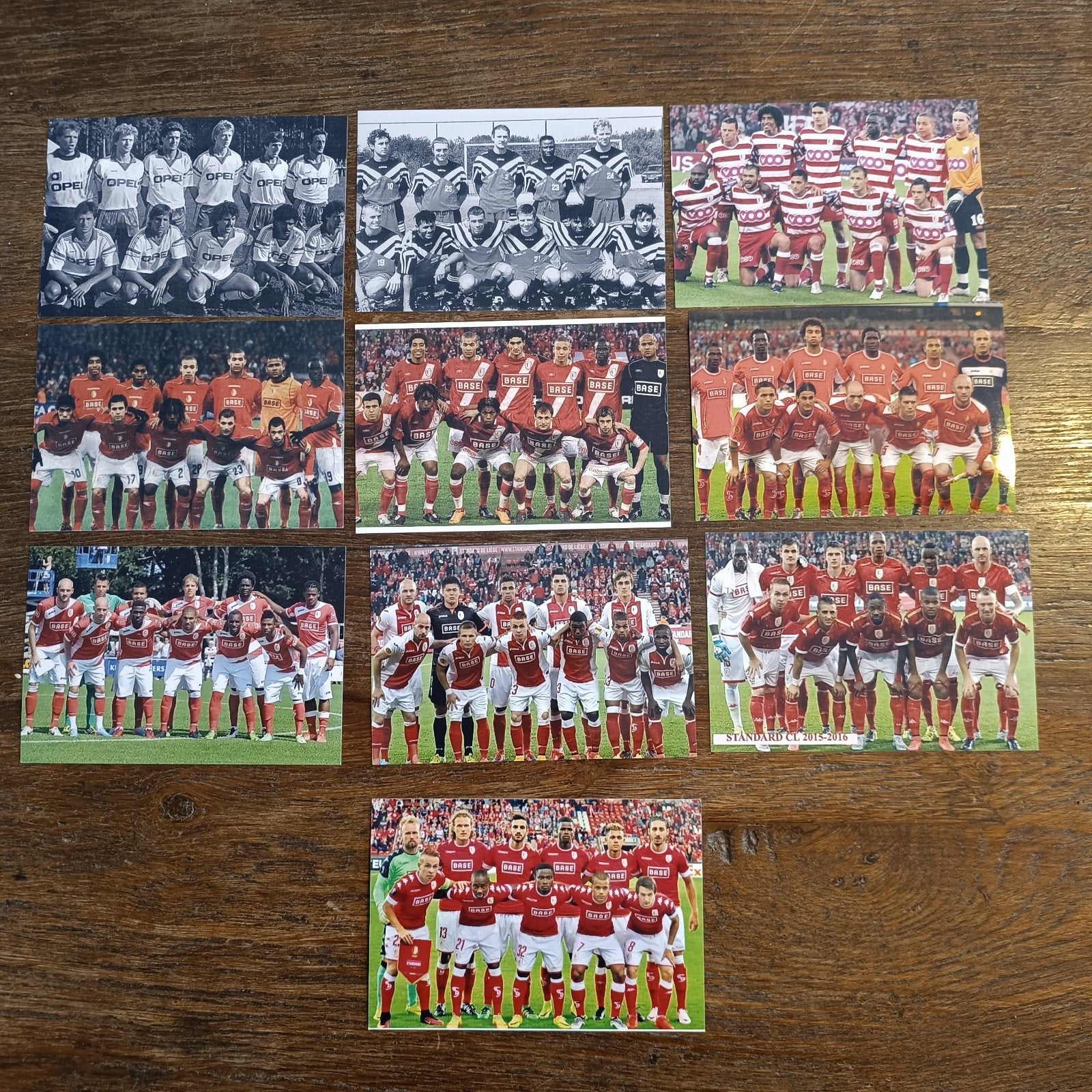 10 x STANDARD LIÈGE elftal voetbal, Envoi
