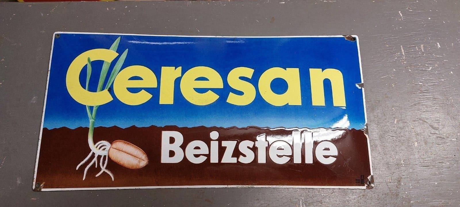 Email bordje Ceresan ( duits bordje ) +- 1930  :  165 euro, Ophalen of Verzenden