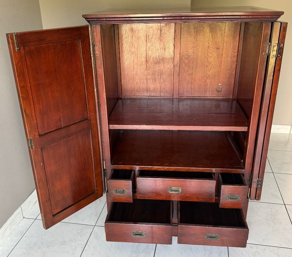 armoire pour, équipement/armoire décorative/bibliothèque, Teck, Klassiek, Utilisé, 50 à 100 cm