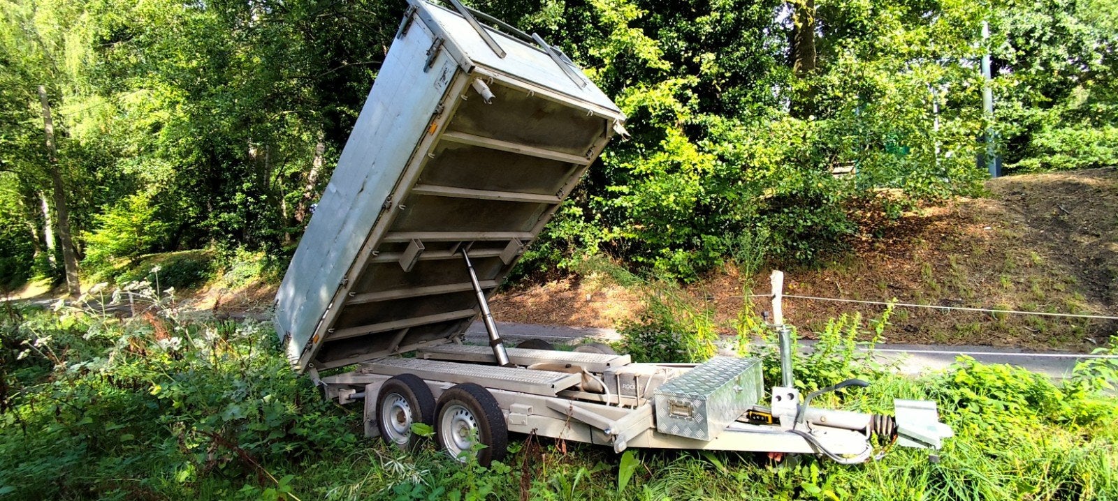 Remorque tribenne 3500kg, Enlèvement, Utilisé