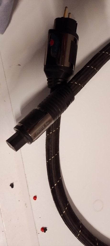 Ps audio câble d'alimentation perfect wave ac12, TV, Hi-fi & Vidéo, Enlèvement ou Envoi, Utilisé, Moins de 2 mètres, Autres câbles
