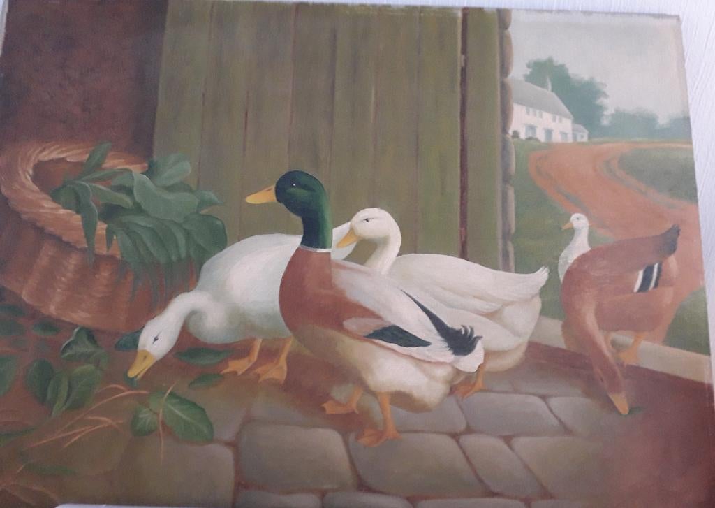schilderij G.Raes, Antiek en Kunst, Ophalen of Verzenden