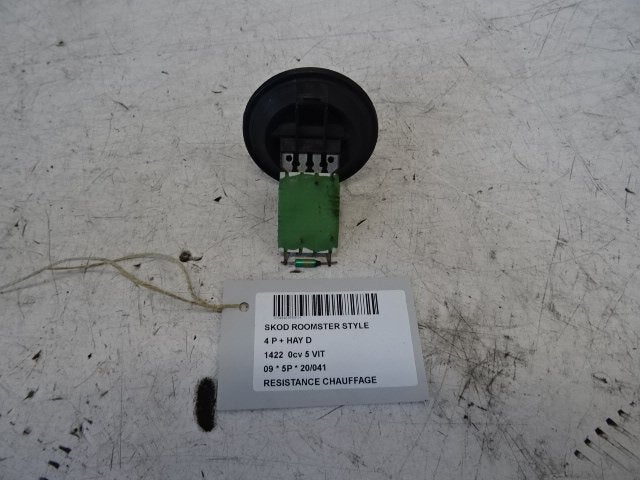 RESISTANCE CHAUFFE Skoda Roomster (5J) (01-2006/05-2015), Autos : Pièces & Accessoires, Utilisé, Info@skoda-auto.de, Skoda, Max-Planck-Straße  3-5
64331  Weiterstadt, DE