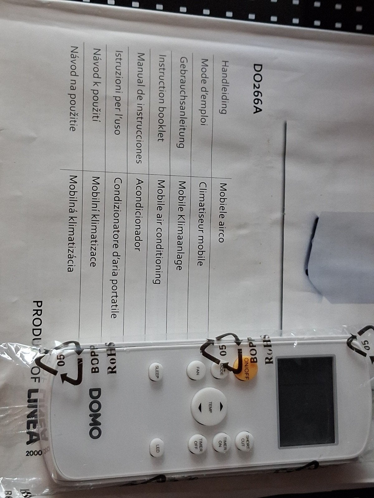 mobiele airco, Enlèvement