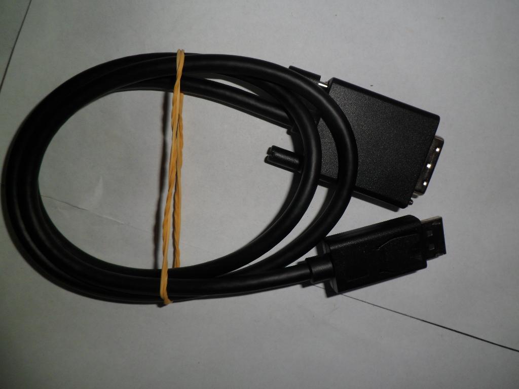 Câble DVI-D Single Link vers DisplayPort, noir, L = 1 mètre, Enlèvement