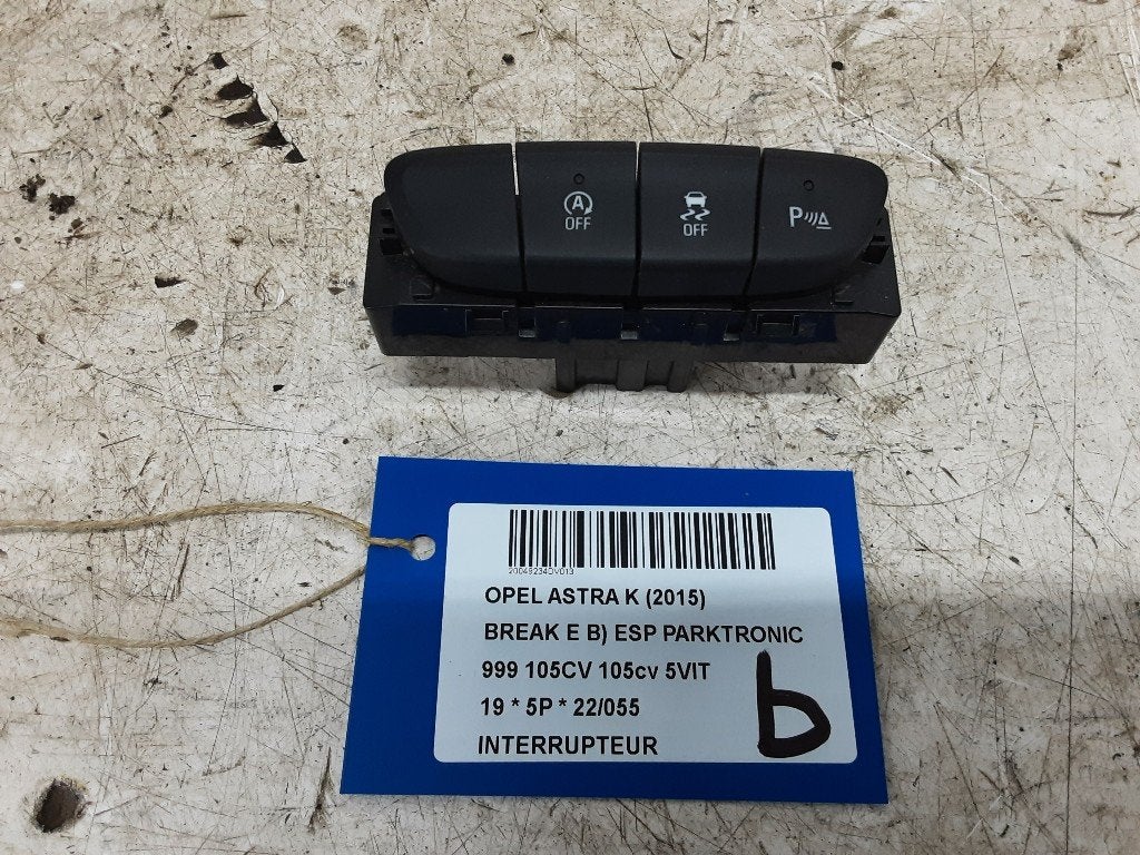 COMMUTATEUR Opel Astra K Sports Tourer (39028743), Utilisé, Opel