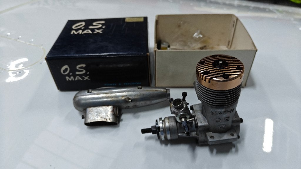 OS MAX H60F GP zeldzame 10cc motor eind jaren 60, Hobby en Vrije tijd, Ophalen, Zo goed als nieuw, Overige typen