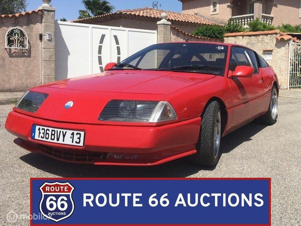 Alpine GTA Turbo | 1990 | Route 66 Auctions, Alpine, Zwart, Bedrijf, Handgeschakeld