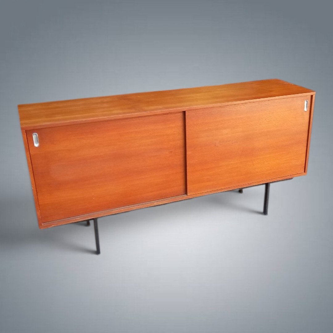 Dressoir Vintage dressoir Pierre Guariche Meurop 1960's, Antiek en Kunst, Ophalen