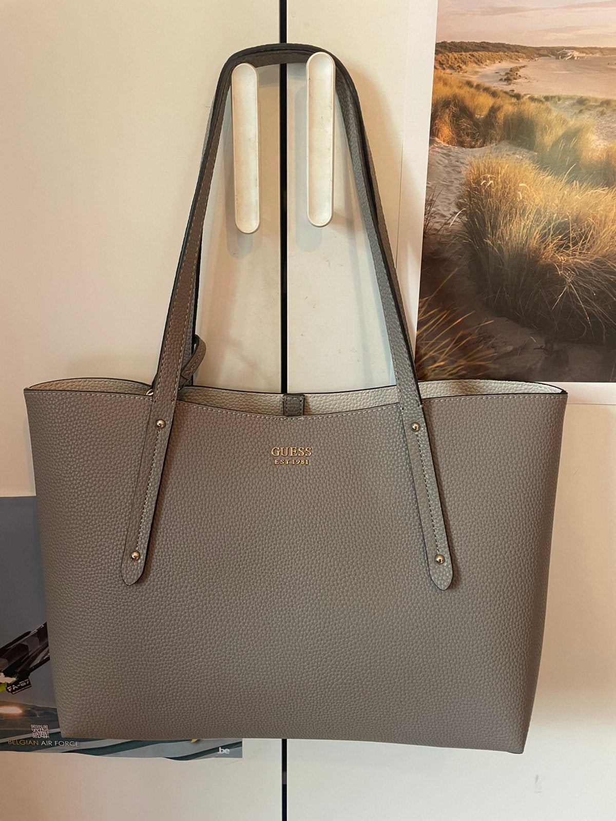 Guess handtas, Ophalen, Nieuw, Beige, Shopper