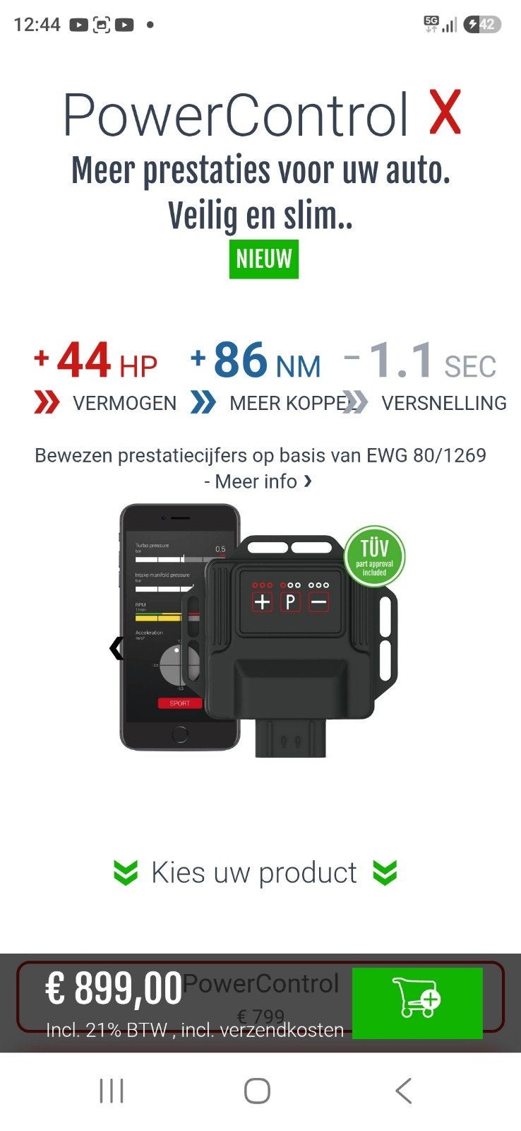 bmw f40 m135i tuningbox, Enlèvement ou Envoi
