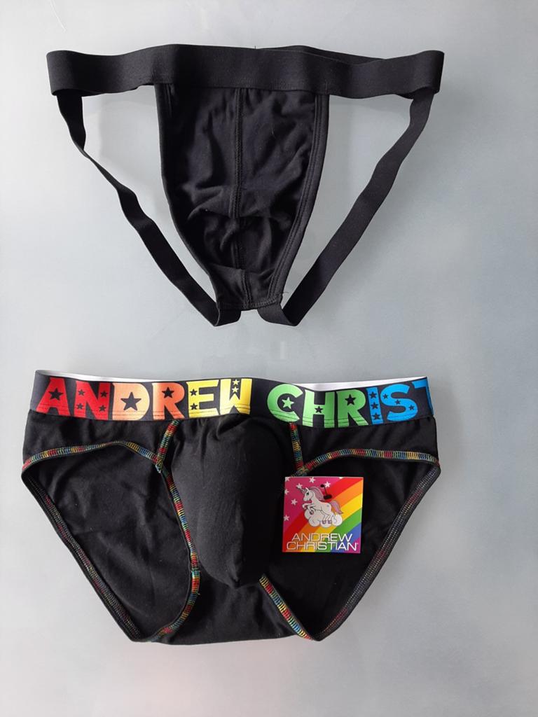 Opkuis ondergoed sexy Jocktrap en slip nieuw Smal, Kleding | Heren, Ondergoed, Ophalen of Verzenden, Zwart, Andrew Christian, Slip