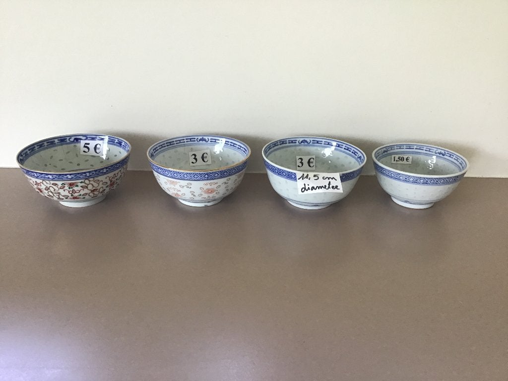 10 tal mooie Chinese schaaltjes, Ophalen of Verzenden