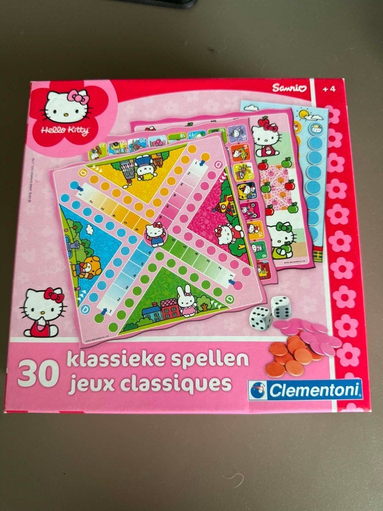 Hello Kitty Spel - 30 klassieke spellen, Hobby en Vrije tijd, Een of twee spelers, Ophalen, Nieuw, Clementoni