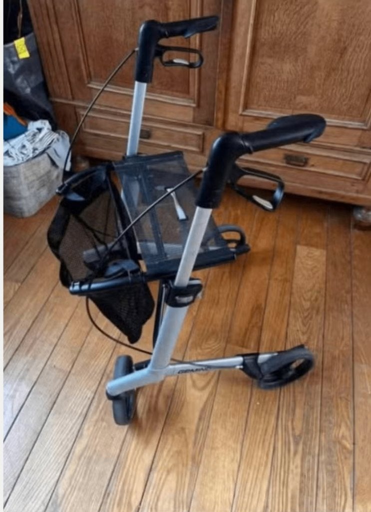 Luxe Rollator Gemino 20 - Grijs - Lichtgewicht, Divers, Déambulateurs, Enlèvement, Poids léger, Utilisé