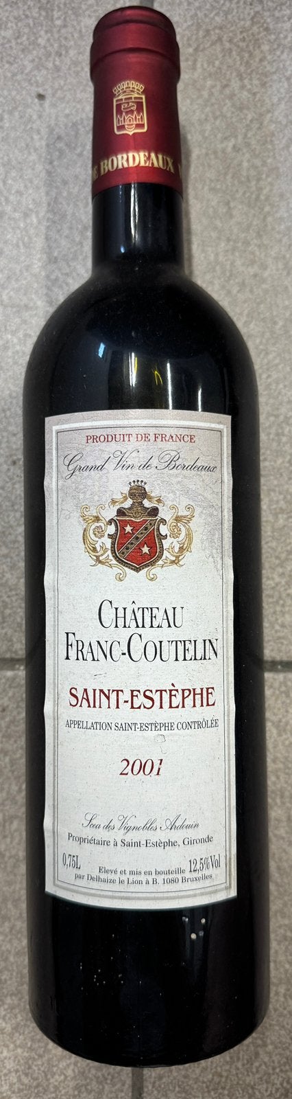 Château Franc-Coutelin — Saint-Estèphe 2001, Collections, Pleine, Comme neuf, Enlèvement, Vin rouge