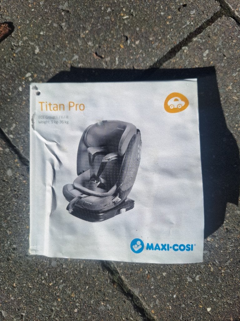 maxi cosi titan pro autostoel, Enfants & Bébés, Dossier amovible, Comme neuf, 9 à 36 kg, Enlèvement