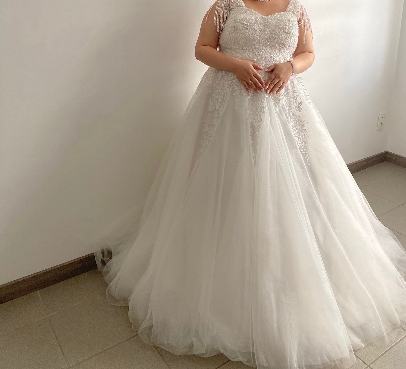 Trouwjurk maat 44-46, Vêtements | Femmes, Vêtements de mariage & Accessoires de mariage, Enlèvement, Comme neuf, Robe de mariée