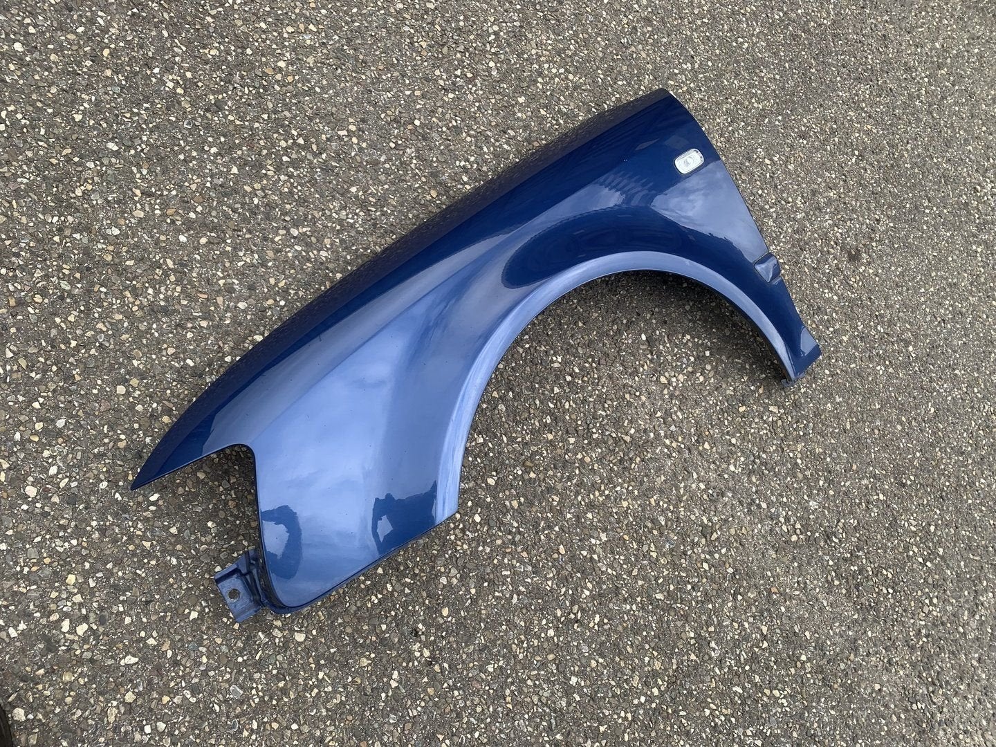 zijscherm Links audi A4 cabrio B6 2002 tot 2005 blauw, Gebruikt, -, -, Spatbord