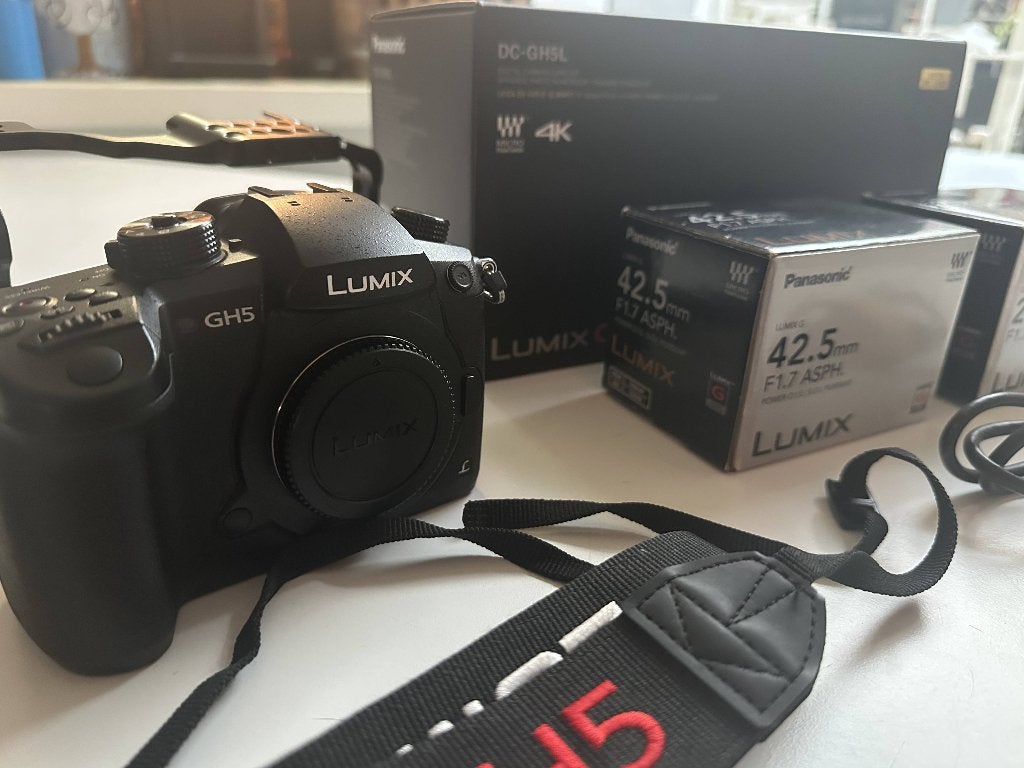 Panasonic Lumix DMC-GH5 (Boitier + accessoires inclus), Audio, Tv en Foto, Fotocamera's Digitaal, Zo goed als nieuw, Systeemcamera