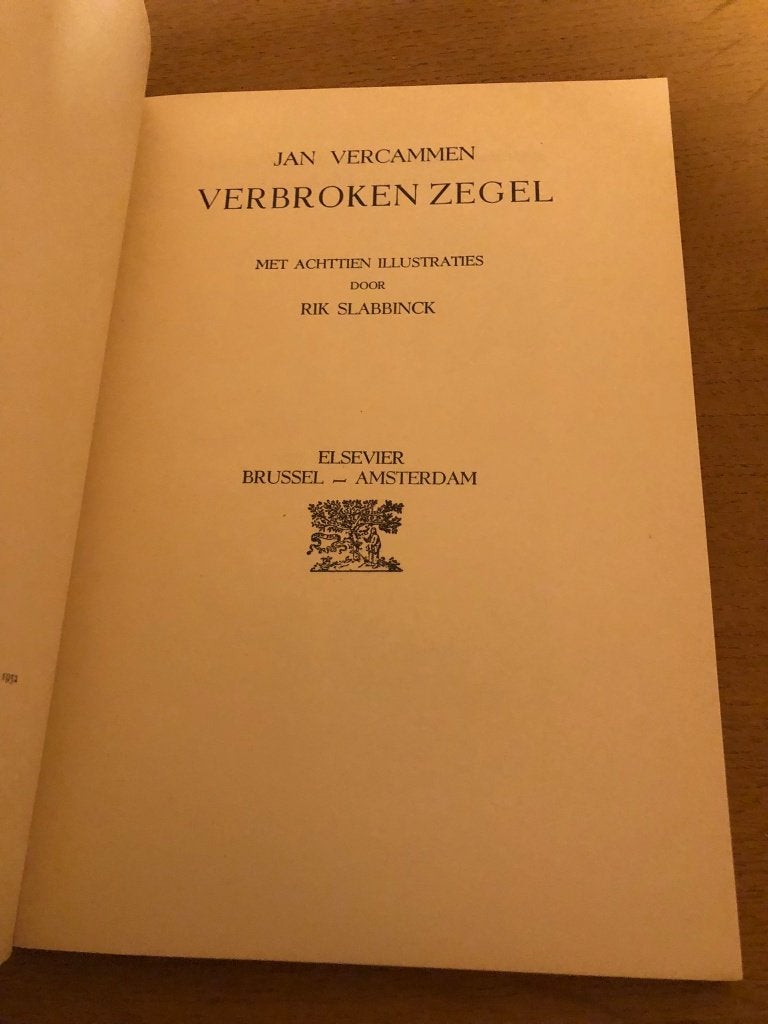 Jan Vercammen - Verbroken Zegel *1952* genummerd, Gelezen, Jan Vercammen, Ophalen of Verzenden, Eén auteur