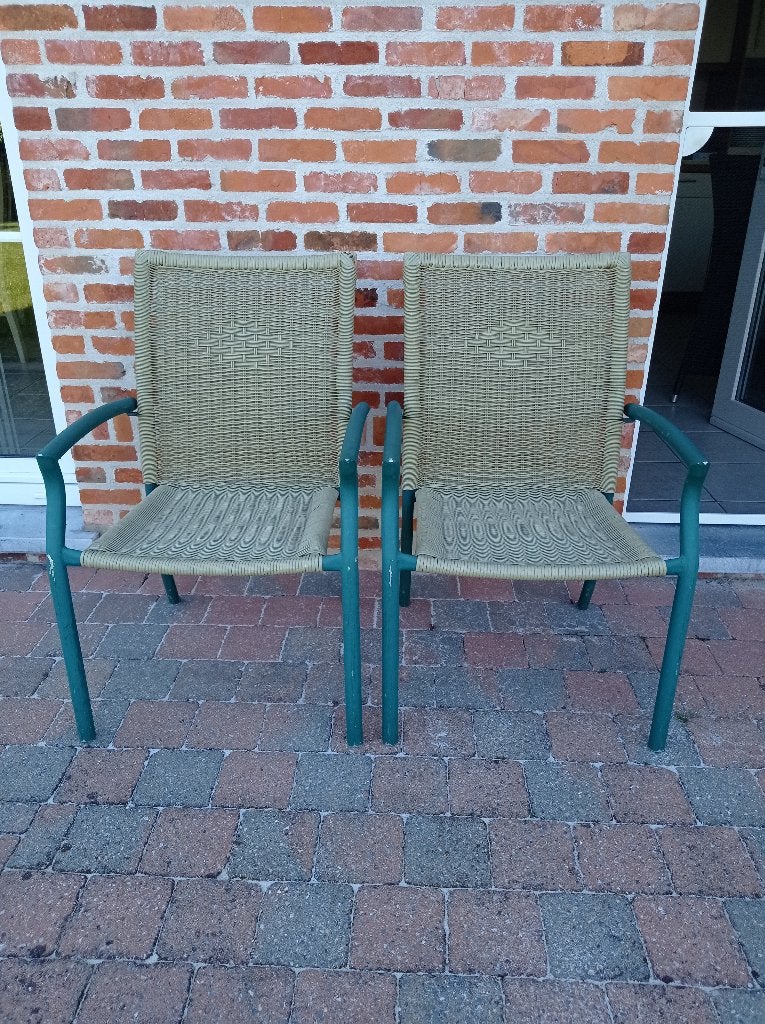 Tuinstoelen, Tuin en Terras, Ophalen, Gebruikt, Aluminium, Stapelbaar