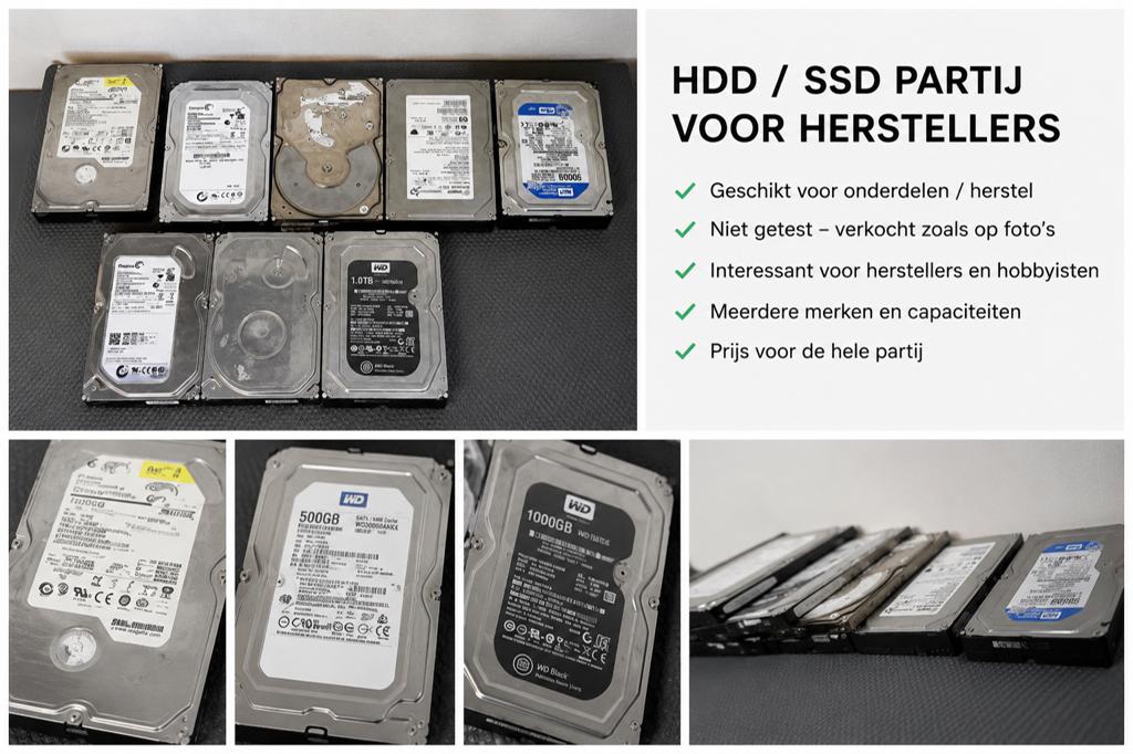 Partij HDD / SSD / RAM – Voor herstellers, Ophalen, Zo goed als nieuw, DDR4