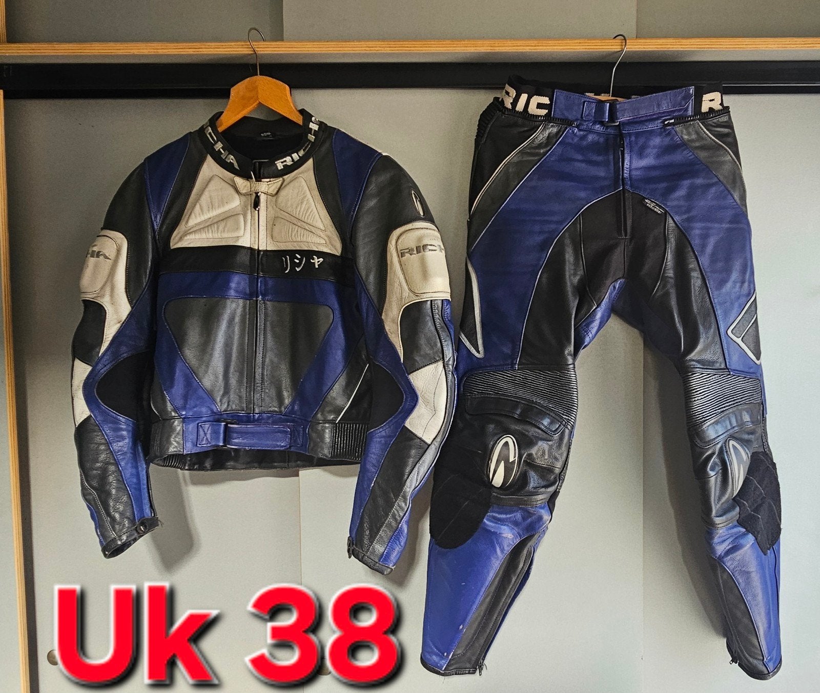 Motopak , vest en broek,leder., Motoren, Kleding | Motorkleding, Ophalen of Verzenden, Tweedehands, Combipak, Richa