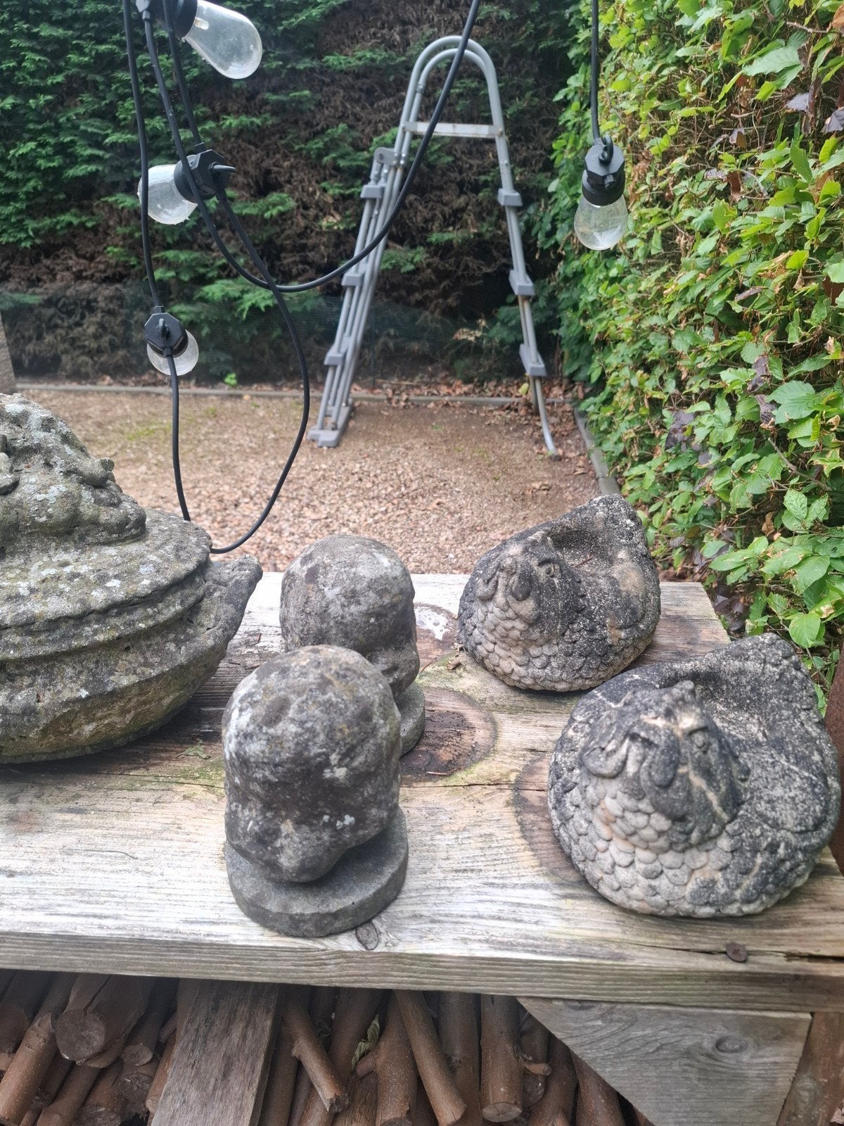 Decoratieve beeldjes in beton, Tuin en Terras, Ophalen, Beton